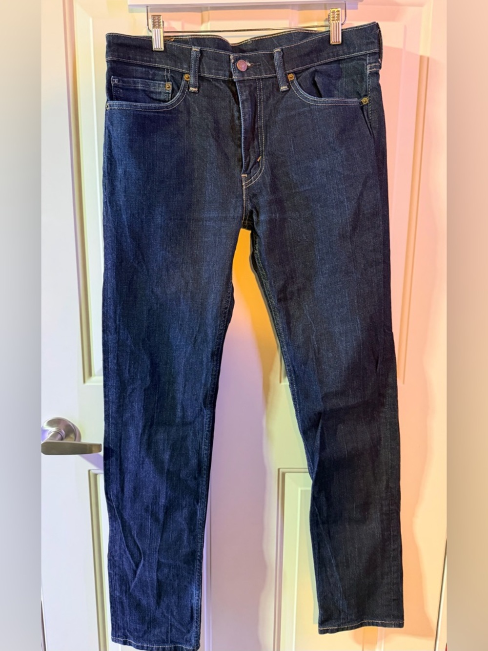 Men's Levi’s 511 Dark Blue Straight-Leg Jeans L34W42